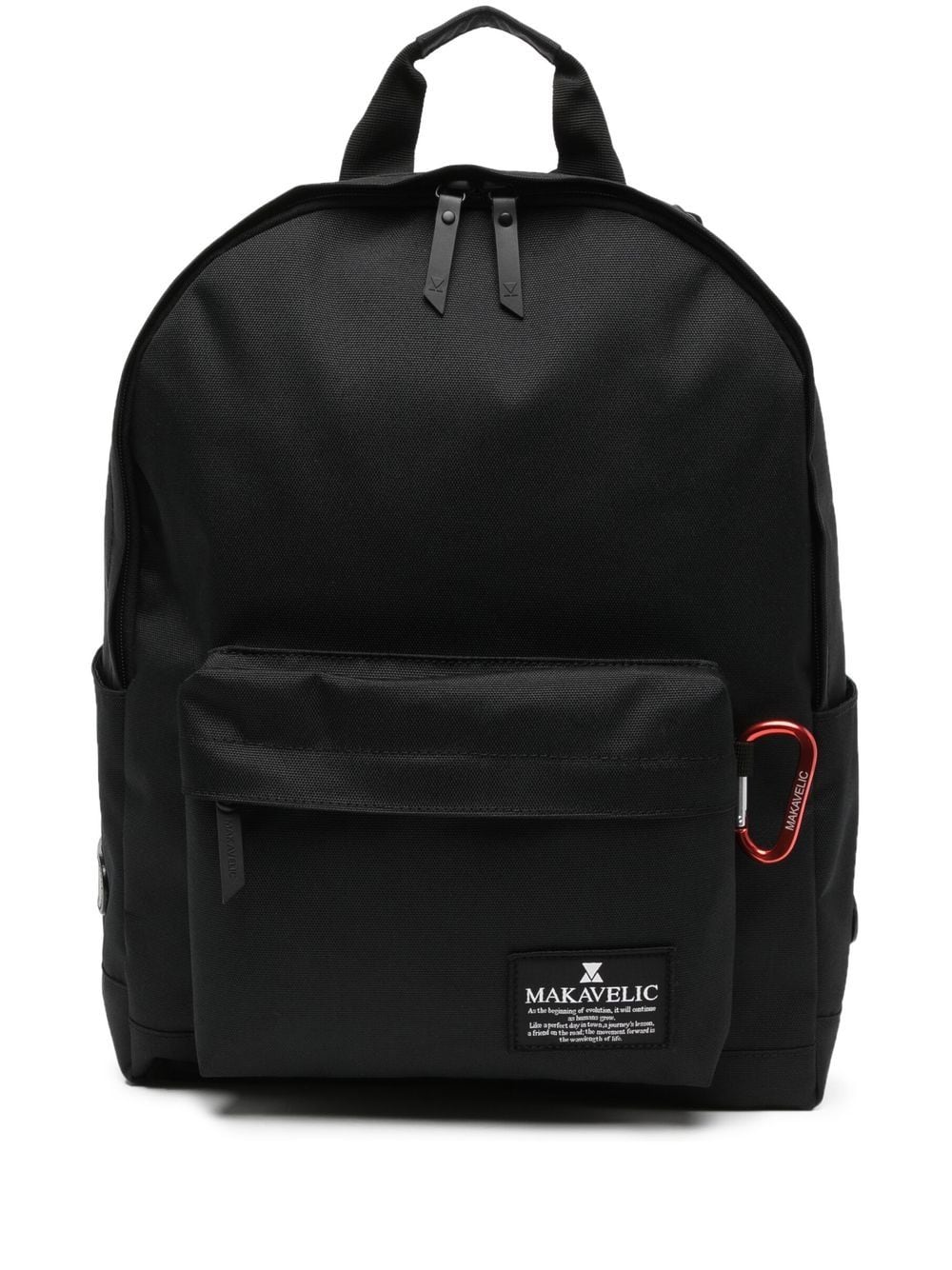 Makavelic Rucksack mit Logo-Patch - Schwarz von Makavelic