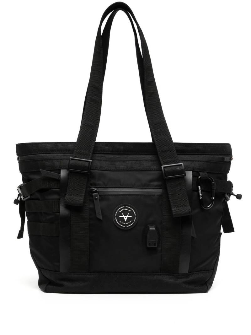 Makavelic Shopper mit Logo-Patch - Schwarz von Makavelic