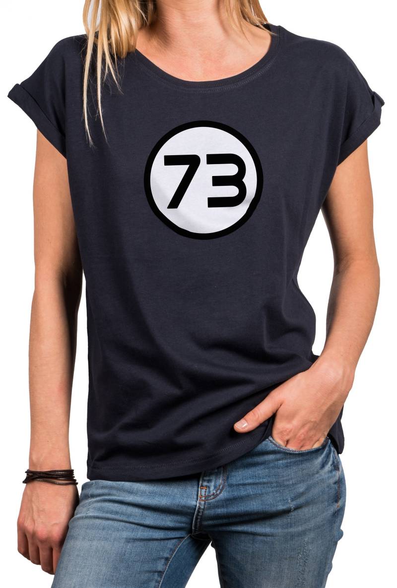 Damen Shirt - 73 Ist Die Beste Zahl Der Welt Palindrom Ai Ki Motiv Programmierer Gamer It Primzahlen Computer Gaming Top Bitcoin von MakayaShirts
