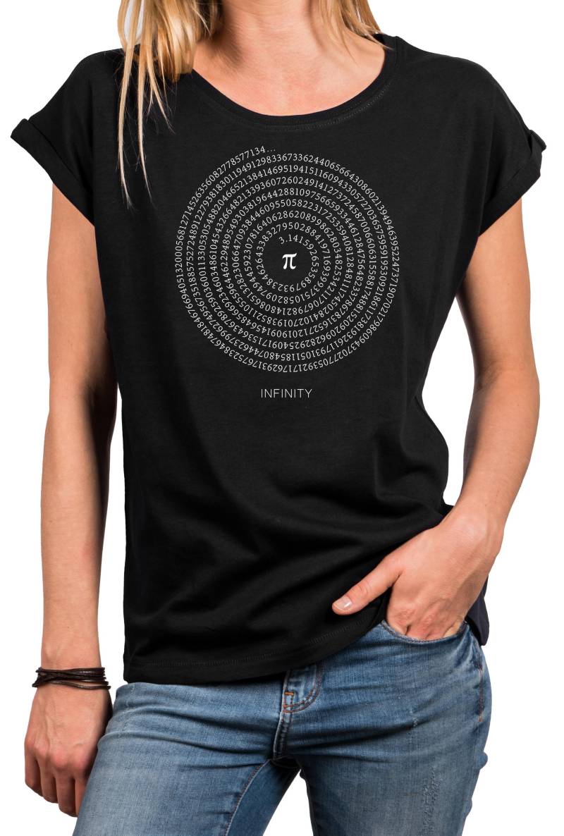 Damen T-Shirt Mit Pi-Zahl 3, 14 - Nerd Shirt Zahlenmotiv Für Mathematikfans, Lehrerinnen & Studentinnen, Oversize, Große Größen Xs 5Xl von MakayaShirts