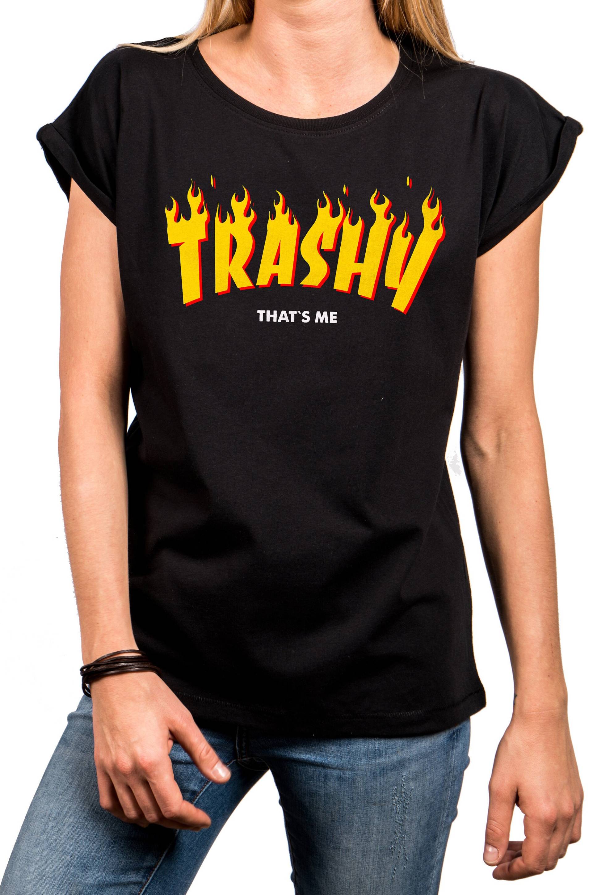 Freche T-Shirts Für Mädchen/Teenager/Schüler/Girls Sprüche Tshirt - Trashy Thats Me Tolle Geschenke Schwester/Freundin Gr. Xs Bis 5Xl von MakayaShirts