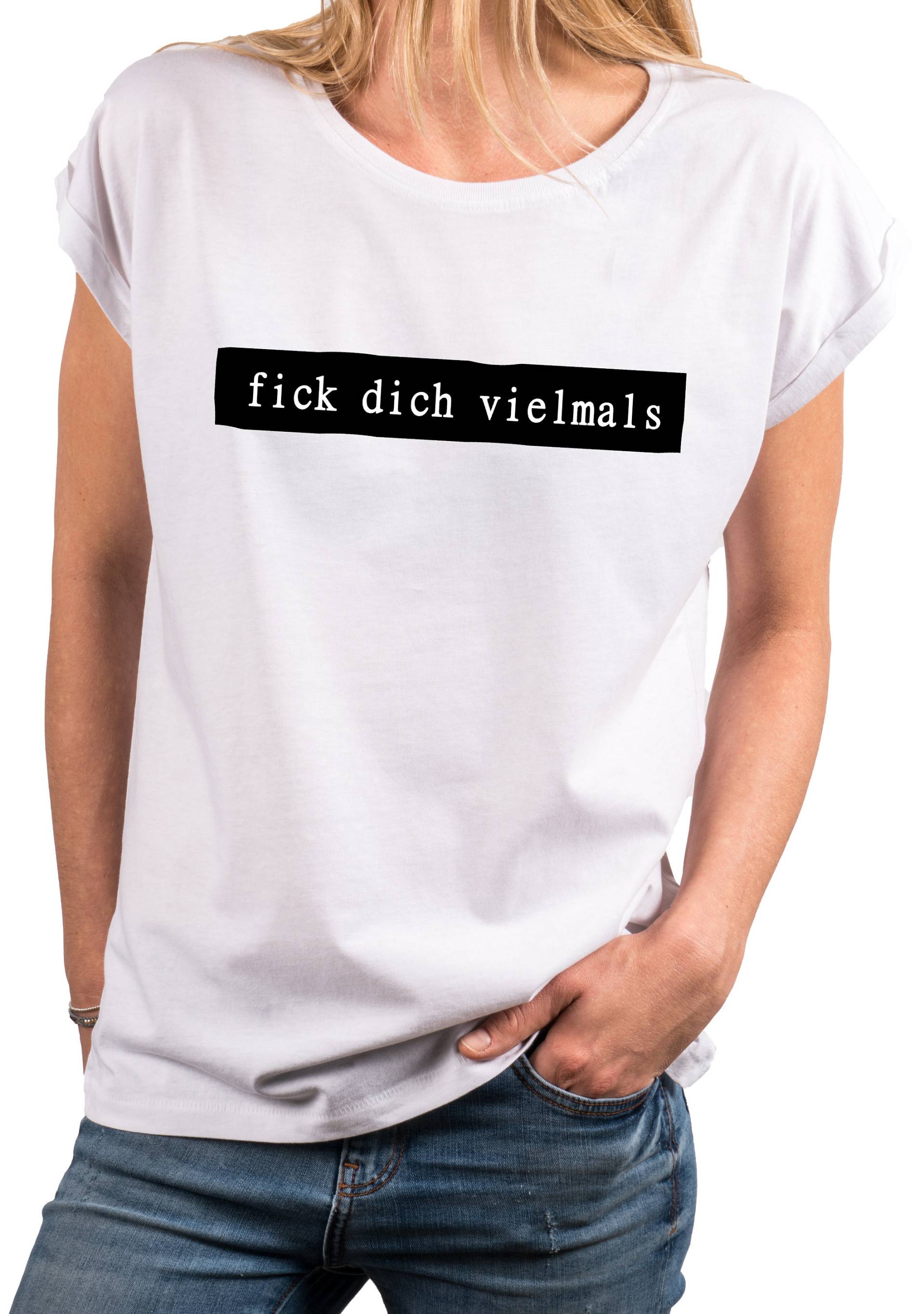 Lustige Geschenke Für Die Beste Freundin - T-Shirt Mit Spruch F Dich Vielmals Damen Top Frauen Shirt Aufdruck von MakayaShirts