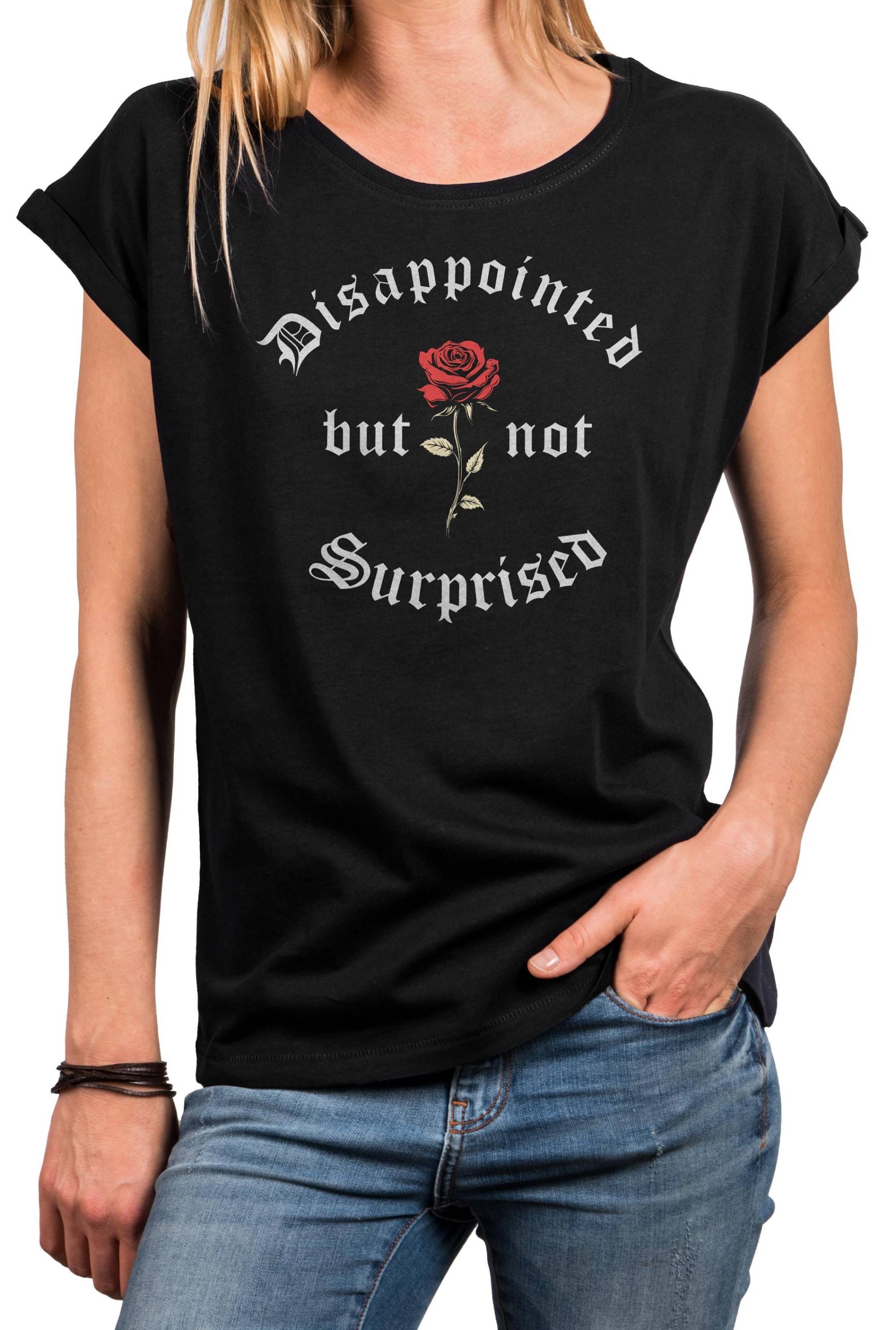 Statement T-Shirt Für Damen Mit Rose Und Spruch - Tattoo Style Shirt Rosendruck Aus Baumwolle Grau, Blau Oder Schwarz, Kurzarm, Xs-5Xl von MakayaShirts