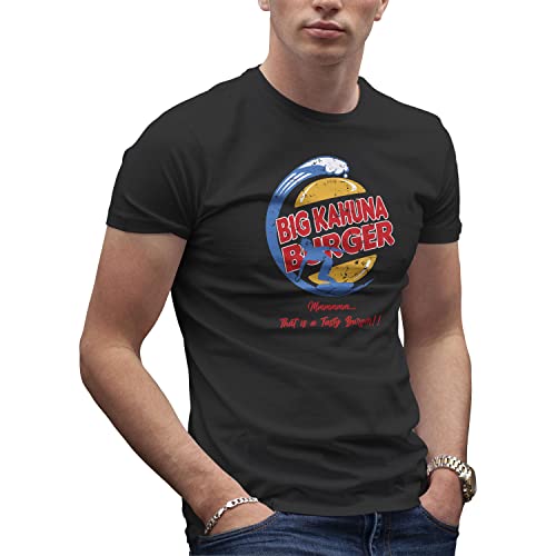 Big Kahuna Burger Inspired Pulp Fiction Herren Schwarz T-Shirt Size L von Makdi