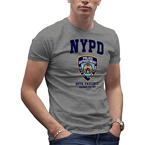 Brooklyn 99 New York Police Nine Nine Herren Grau T-Shirt Size L von Makdi