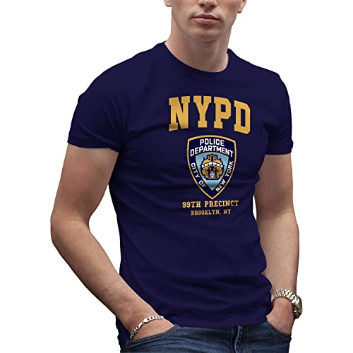 Brooklyn 99 New York Police Nine Nine Herren Marineblaues T-Shirt Size 3XL von Makdi