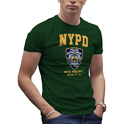 Brooklyn 99 New York Police Nine Nine Herren Militärgrün T-Shirt Size XXL von Makdi