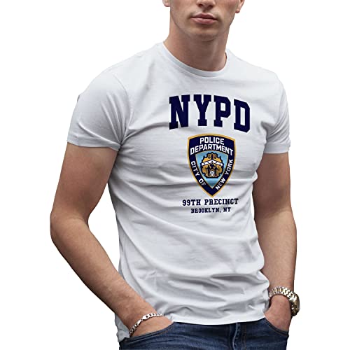 Brooklyn 99 New York Police Nine Nine Herren Weißes T-Shirt Size 3XL von Makdi