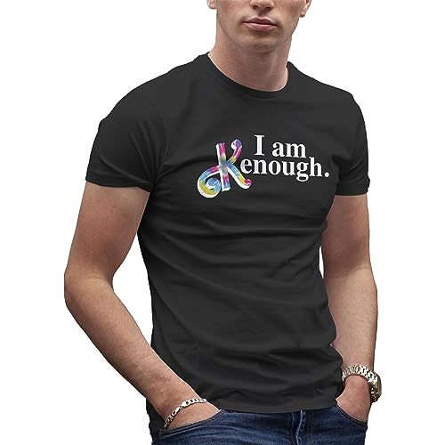 I am Kenough Fun Trend Meme Herren Schwarz T-Shirt Size M von Makdi