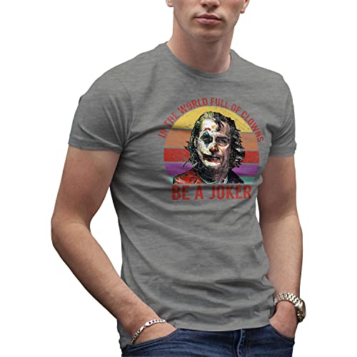 Joker In The World Clowns Be Joker Herren Grau T-Shirt Size XL von Makdi