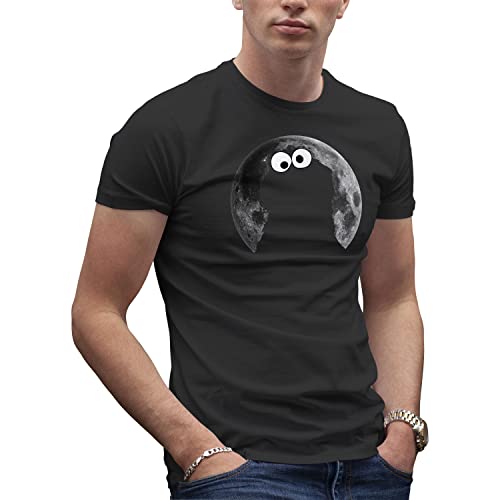 Sesame Street Cookie Monster in Moonlight Night articial Inspired Herren Schwarz T-Shirt Size XXL von Makdi