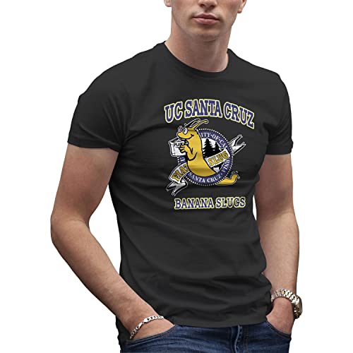 UC Santa Cruz Banana Slugs Herren Schwarz T-Shirt Size M von Makdi