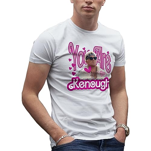 You Are Kenough Herren Weißes T-Shirt Size L von Makdi