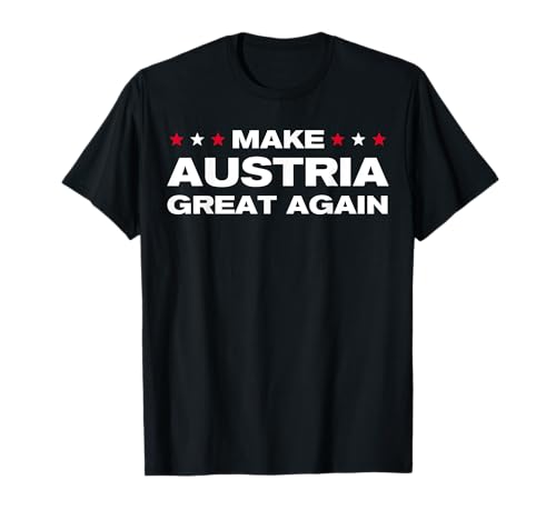 Make Austria Great Again T-Shirt - Damen - Unisex-Erwachsene - Schwarz - S - Crew Neck - Kurzarm - Polyester 100% von Make Austria Great Again