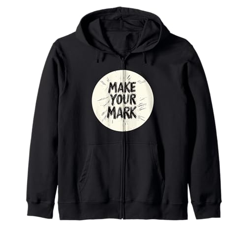 Make your Mark Stempel für lustige Erwachsene und Kinder Kapuzenjacke von Make your Mark