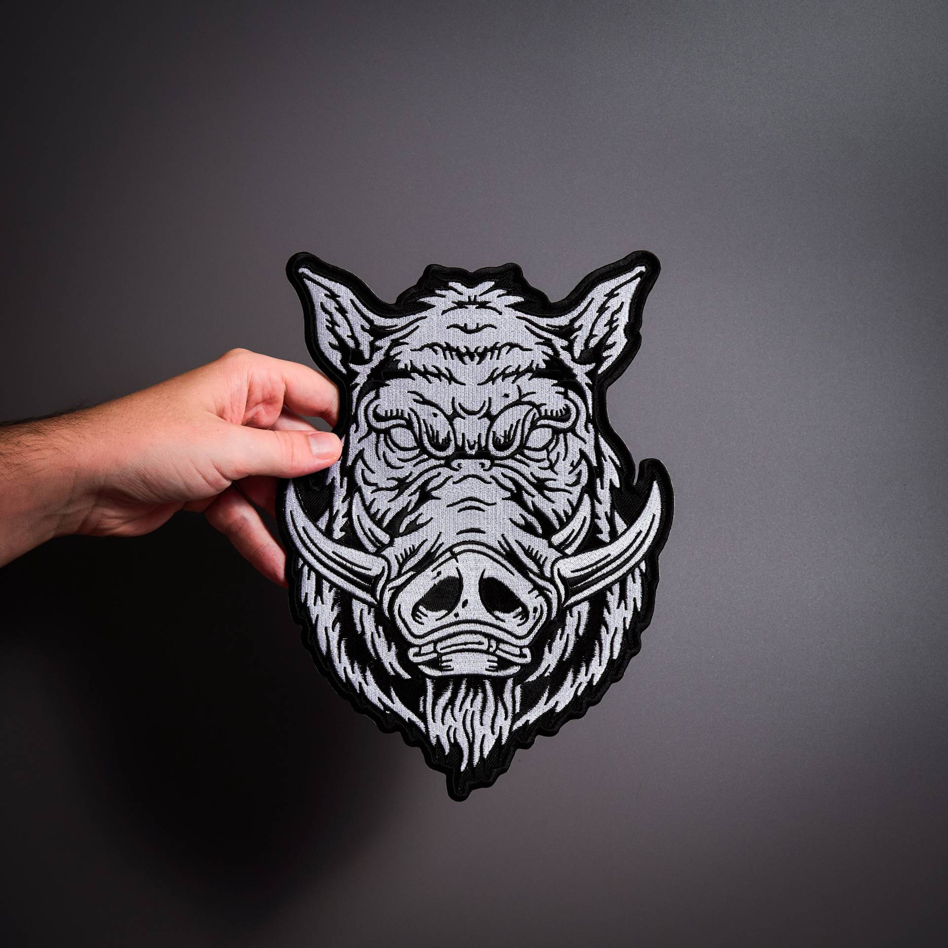 Boar Back Patch Für Custom Bikerweste von MakeMyPatchNow