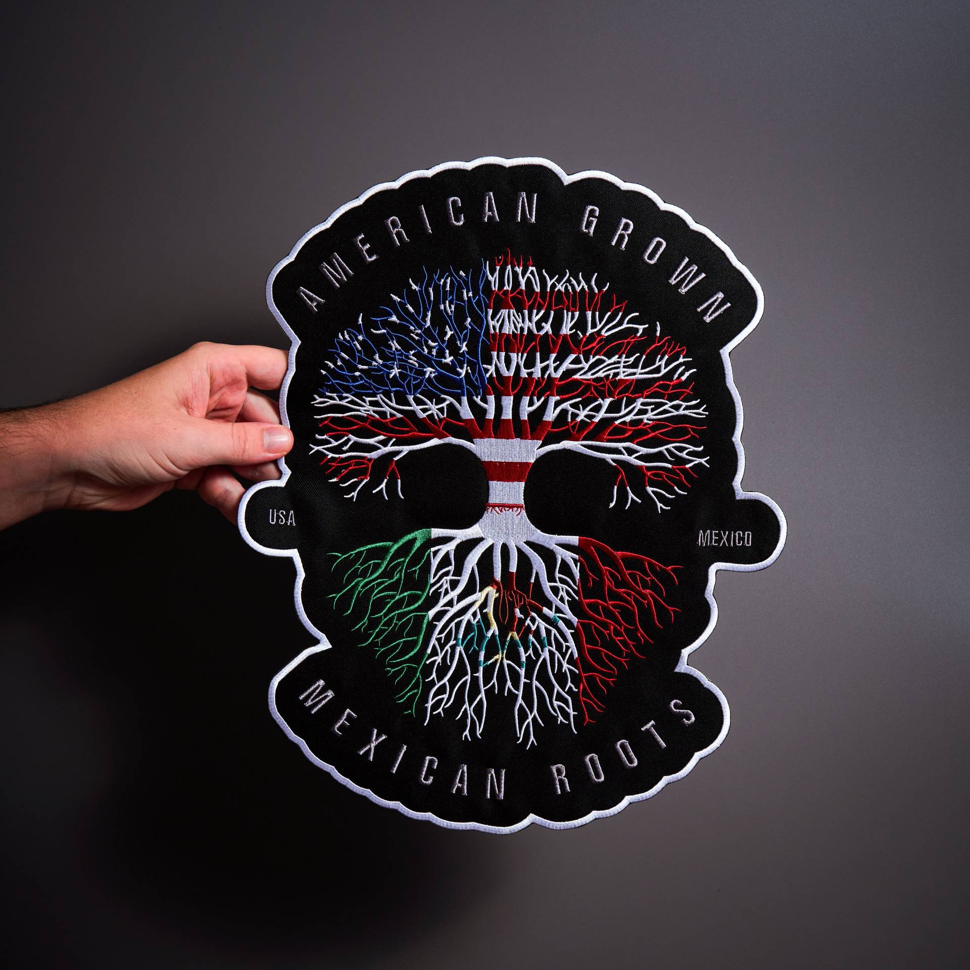 Mex/Usa Tree Large Back Patch Für Biker Weste von MakeMyPatchNow