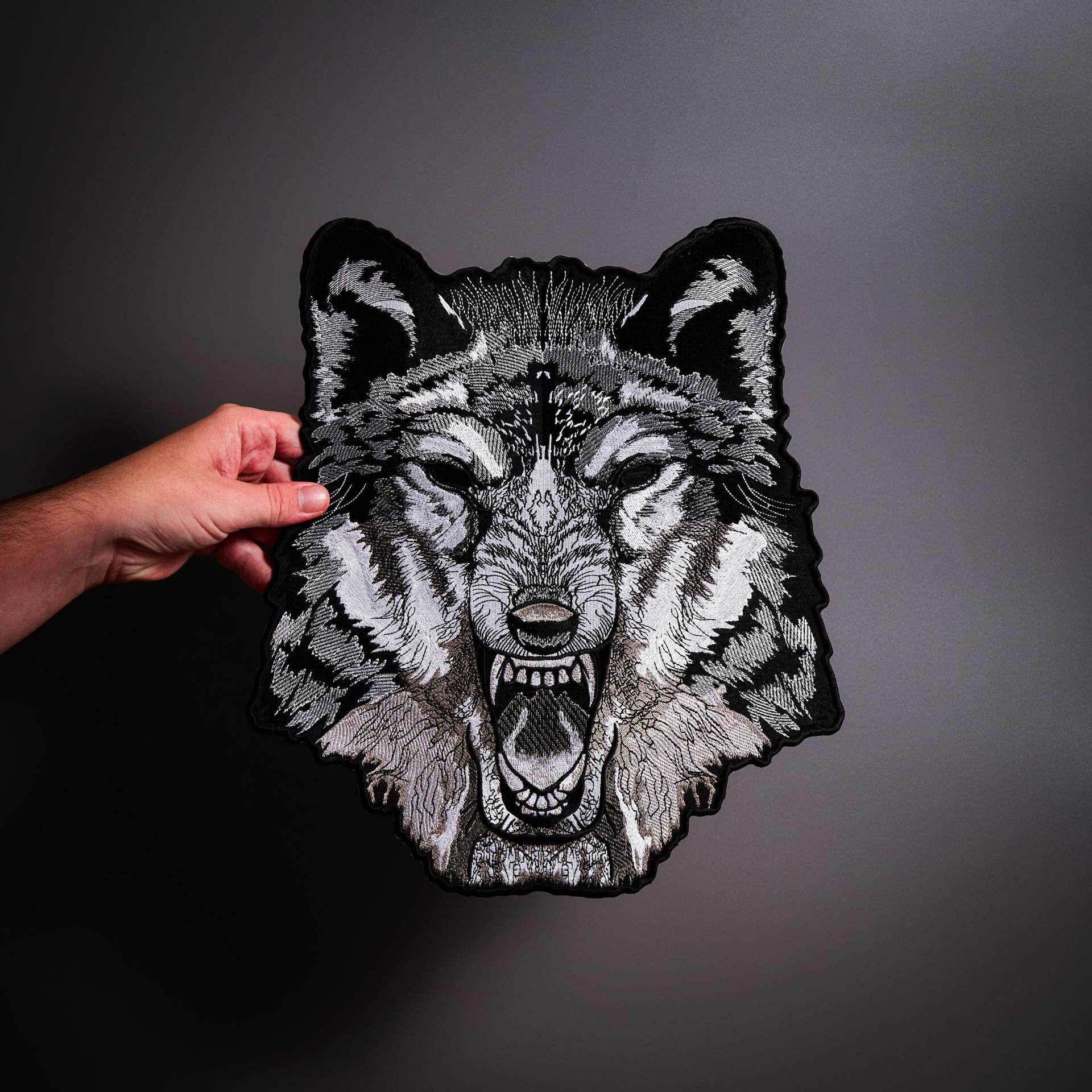 Wolf Large Back Patch Zum Aufbügeln Für Custom Biker Weste von MakeMyPatchNow