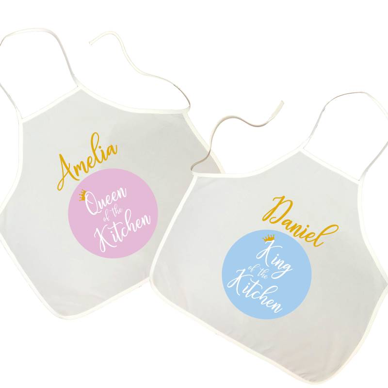 Kleinkind Personalisierte Schürze König Königin Küche Backen Kochen Pinny Kinder Kleinkind Personalisierte Schürze König Königin Küche Backen Kochen Pinny Kinder von MakeThisMineGifts