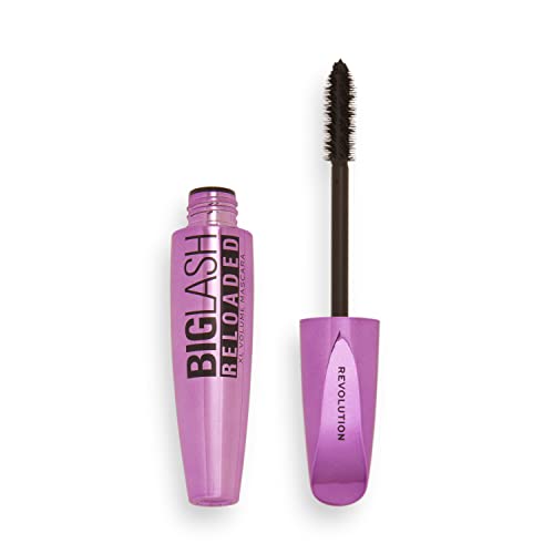 Makeup Revolution, Big Lash Reloaded Volume Mascara, Schwarz, 8 g von Makeup Revolution