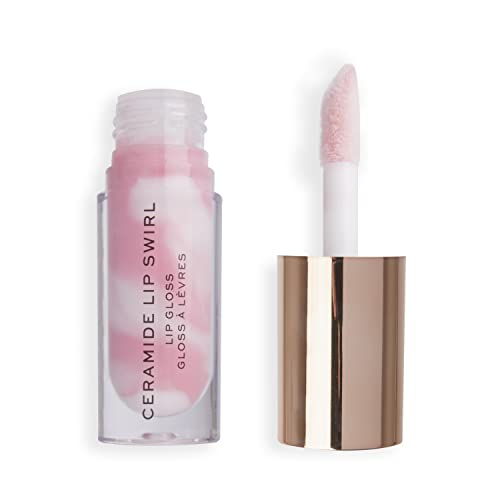 Makeup Revolution, Lip Swirl Ceramide Gloss, Lipgloss, Pure Klarer Gloss, 4.5ml von Makeup Revolution