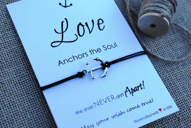 Anker Armband Männer Geschenk Für Freundgeschenk Freundschaftsarmband Ihn Sterling Silber von MakeaWishXO