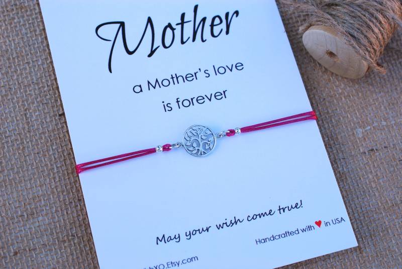 Baum Des Lebens Armband Mutter Sterling Silber Es Liebe Ist Für Immer Muttertag Geschenk Wunsch Mama von MakeaWishXO