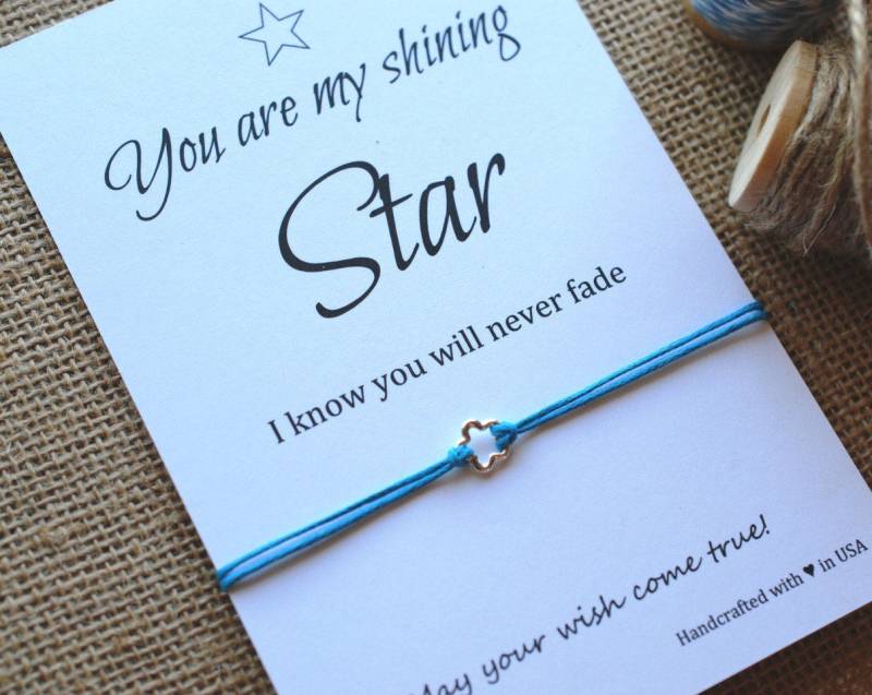 Bester Freund Geschenke Stern Armband Freundschafts Sterling Silber Freunde Geschenk Für Du Bist Mein Leuchtender von MakeaWishXO