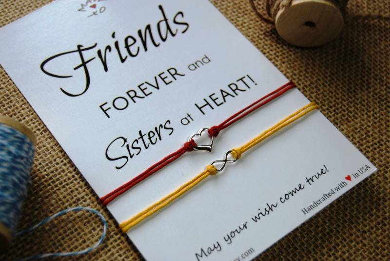 Freundschaft Armband Beste Freundin Geschenk Für Frauen Sterling Silber Herz Infinity Bff Immer Schwester von MakeaWishXO