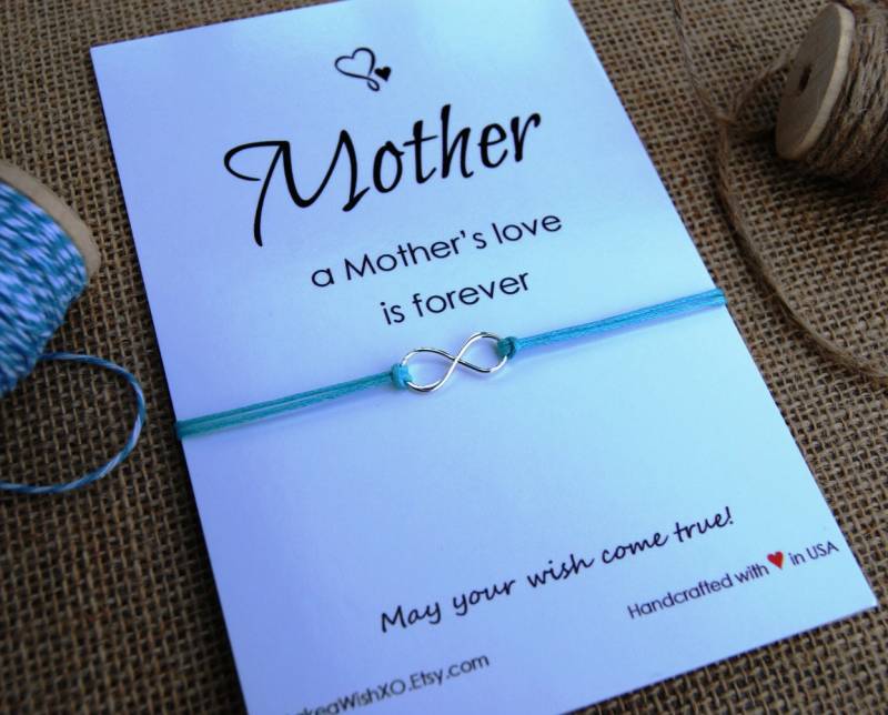 Infinity Armband Mutter Muttertag Geschenk Wunsch Für Mama Sterling Silber Geschenke von MakeaWishXO