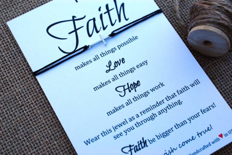 Kreuz Armband Inspirierendes Geschenk Sterling Silber Freundschaft Für Sie Frauen Kommunion Ihn Taufe von MakeaWishXO