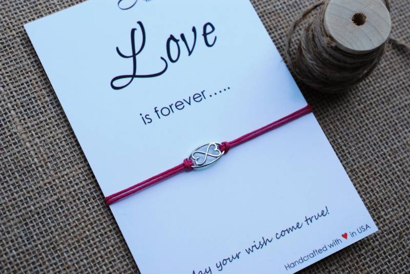 Liebe Armband Liebhaber Für Immer Sterling Silber Herz Paar Machen Einen Wunsch Weihnachten Geschenk-Idee von MakeaWishXO