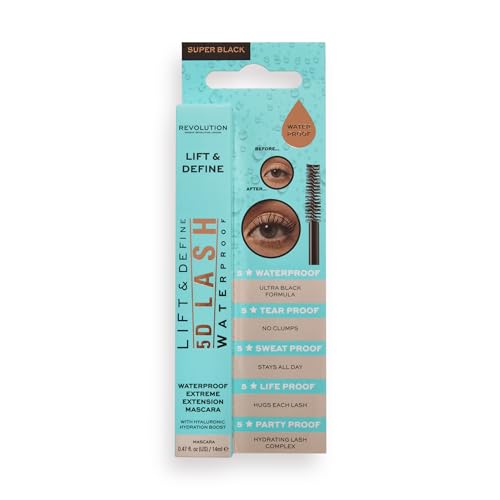 Makeup Revolution, 5D Lash Wasserfeste Wimperntusche, 14ml von Makeup Revolution