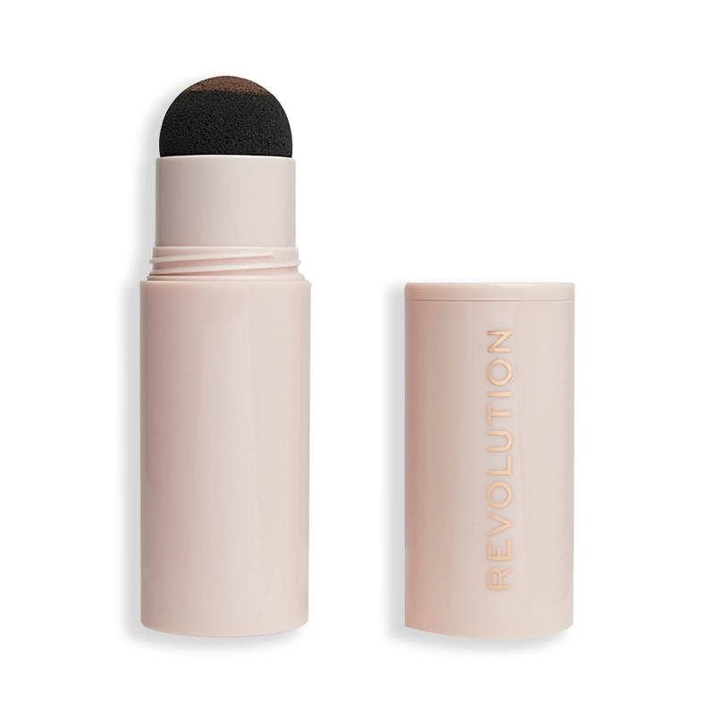 Makeup Revolution Brauenpuderstempel- und -schablonen-Kit (Verschiedene Farbtöne) - Medium Brown von Makeup Revolution