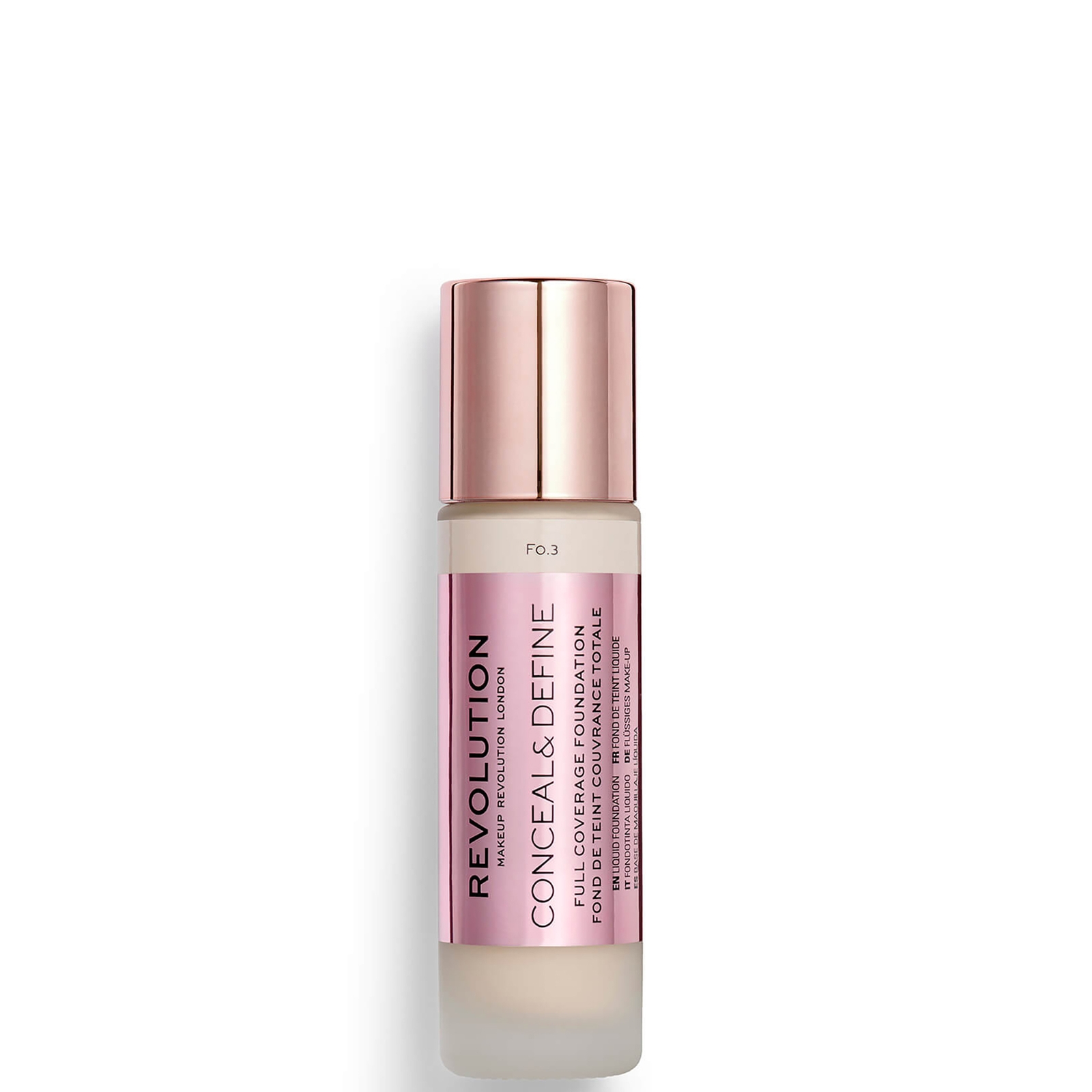 Makeup Revolution Conceal & Define Foundation (Verschiedene Farbtöne) - F0.3 von Makeup Revolution