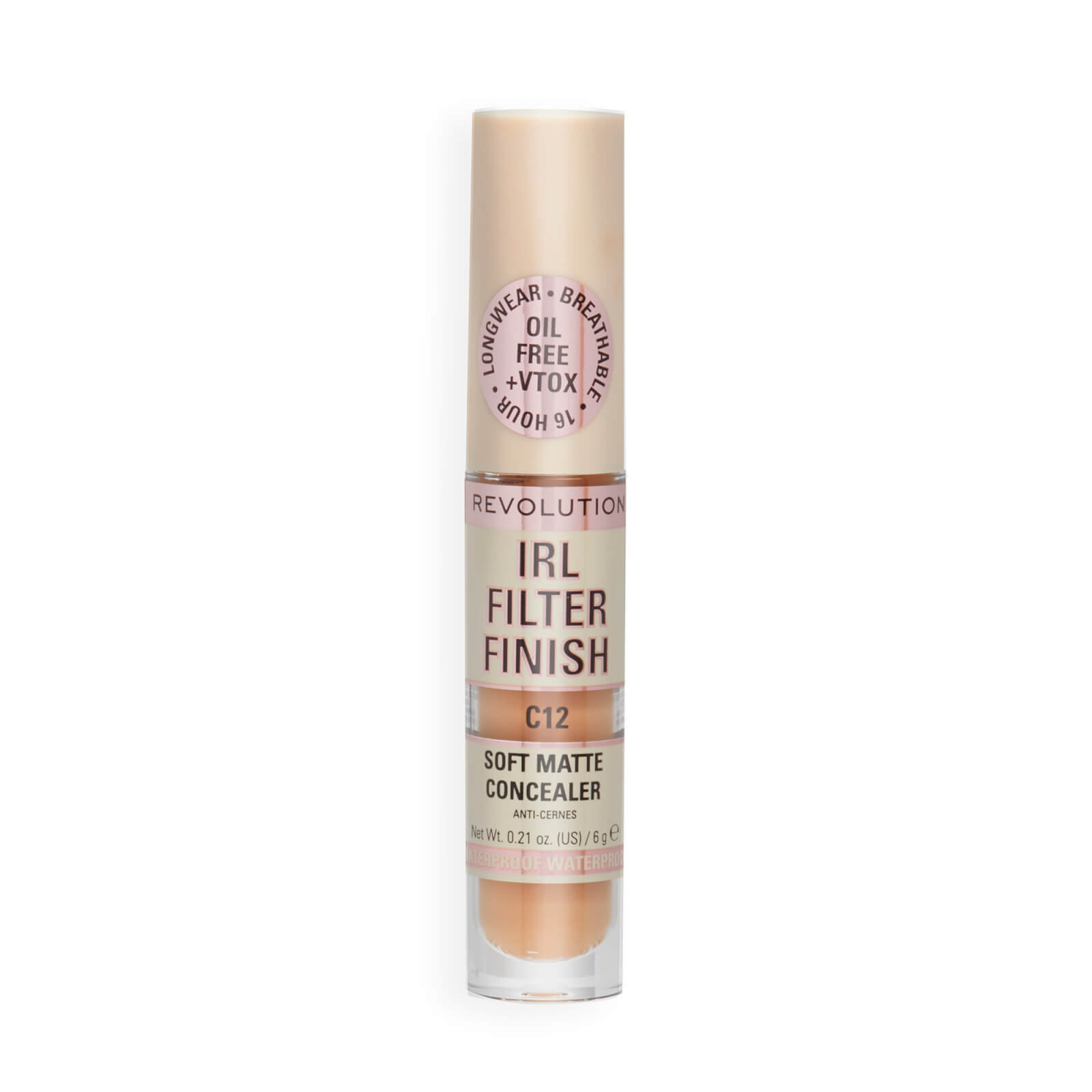 Makeup Revolution IRL Filter Finish Concealer 6 g (Verschiedene Farbtöne) - C12 von Makeup Revolution
