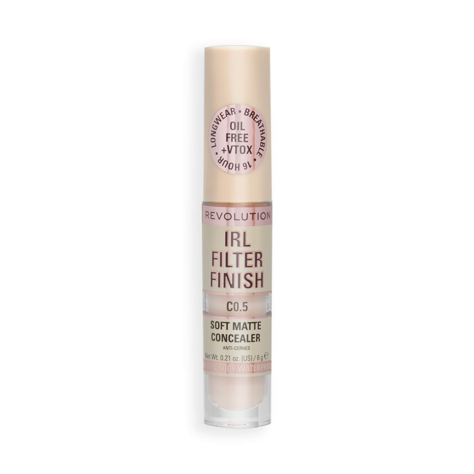 Makeup Revolution IRL Filter Finish Concealer 6 g (Verschiedene Farbtöne) - C0.5 von Makeup Revolution