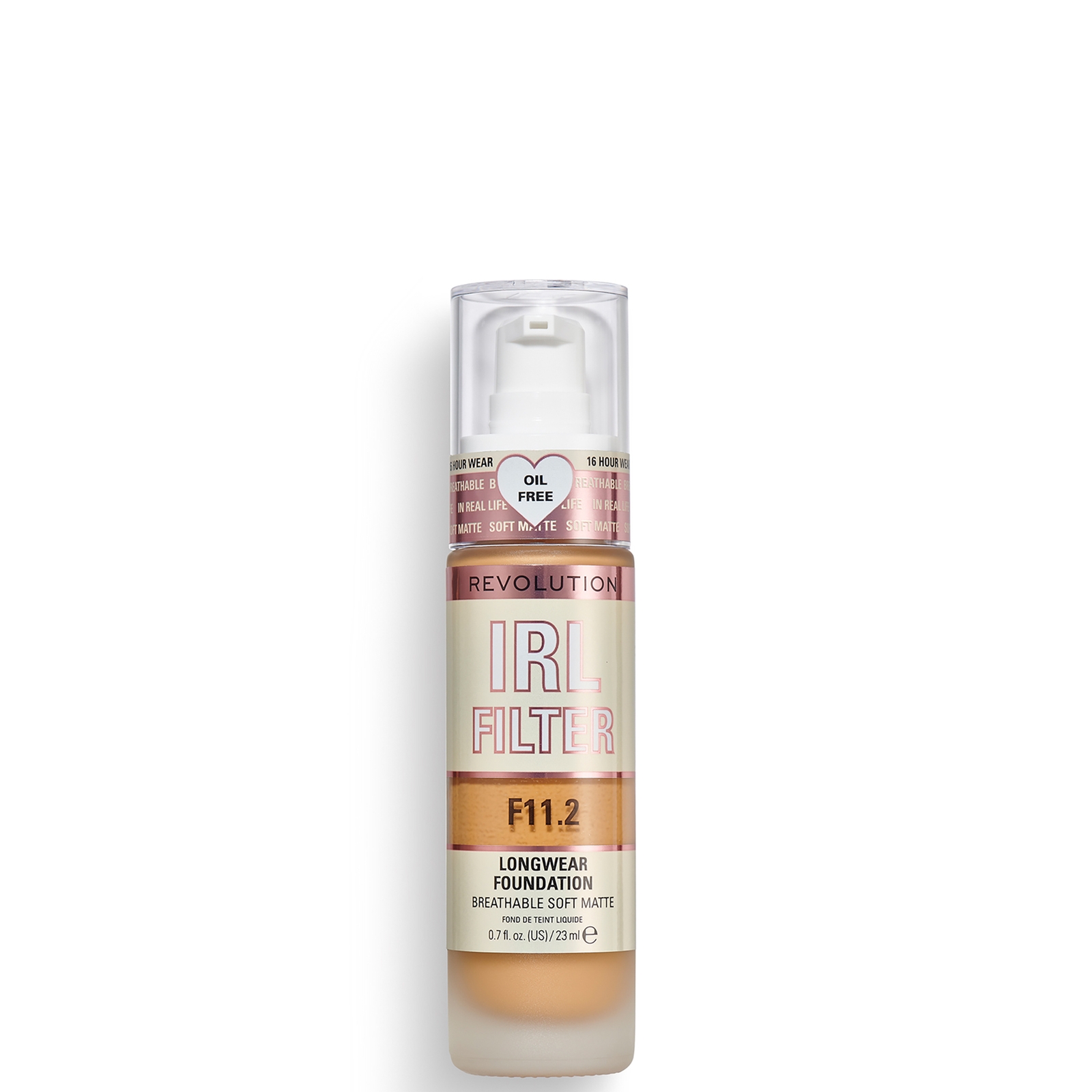 Makeup Revolution IRL Filter Foundation mit langer Haltbarkeit 23 ml (Verschiedene Farbtöne) - F11.2 von Makeup Revolution
