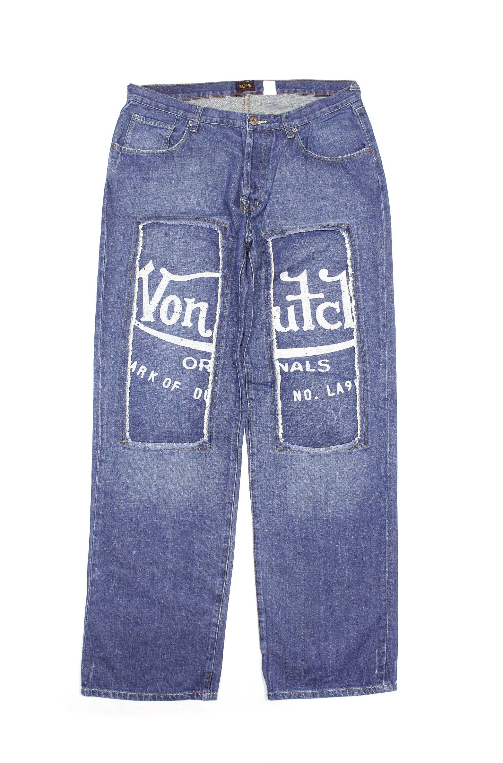 Von Dutch 90S Big Logo Patch Work Distress Jeans Vintage von MakeyourselfUA