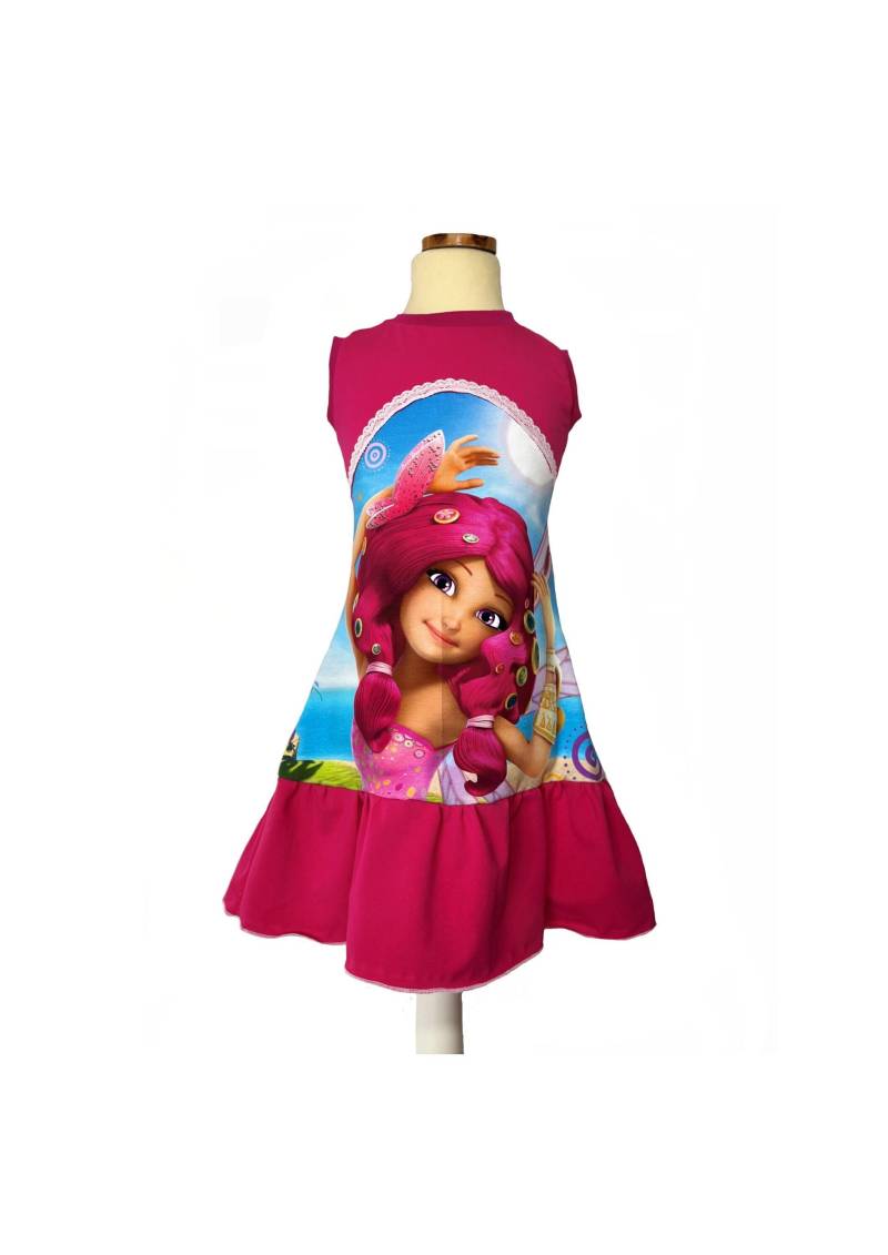 Mia & Me Kleid Mit Rüschen // Für Mädchen in A - Linie Armlängenauswahl Handmade Der Größe 104 134 von MakindaDE