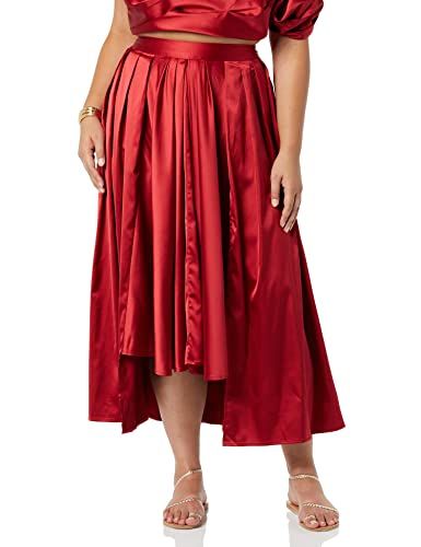 Making the Cut Staffel 3 Episode 5 Gewinner-Look Jeanettes Maxirock aus Satin, Rot, M von MAKING THE CUT