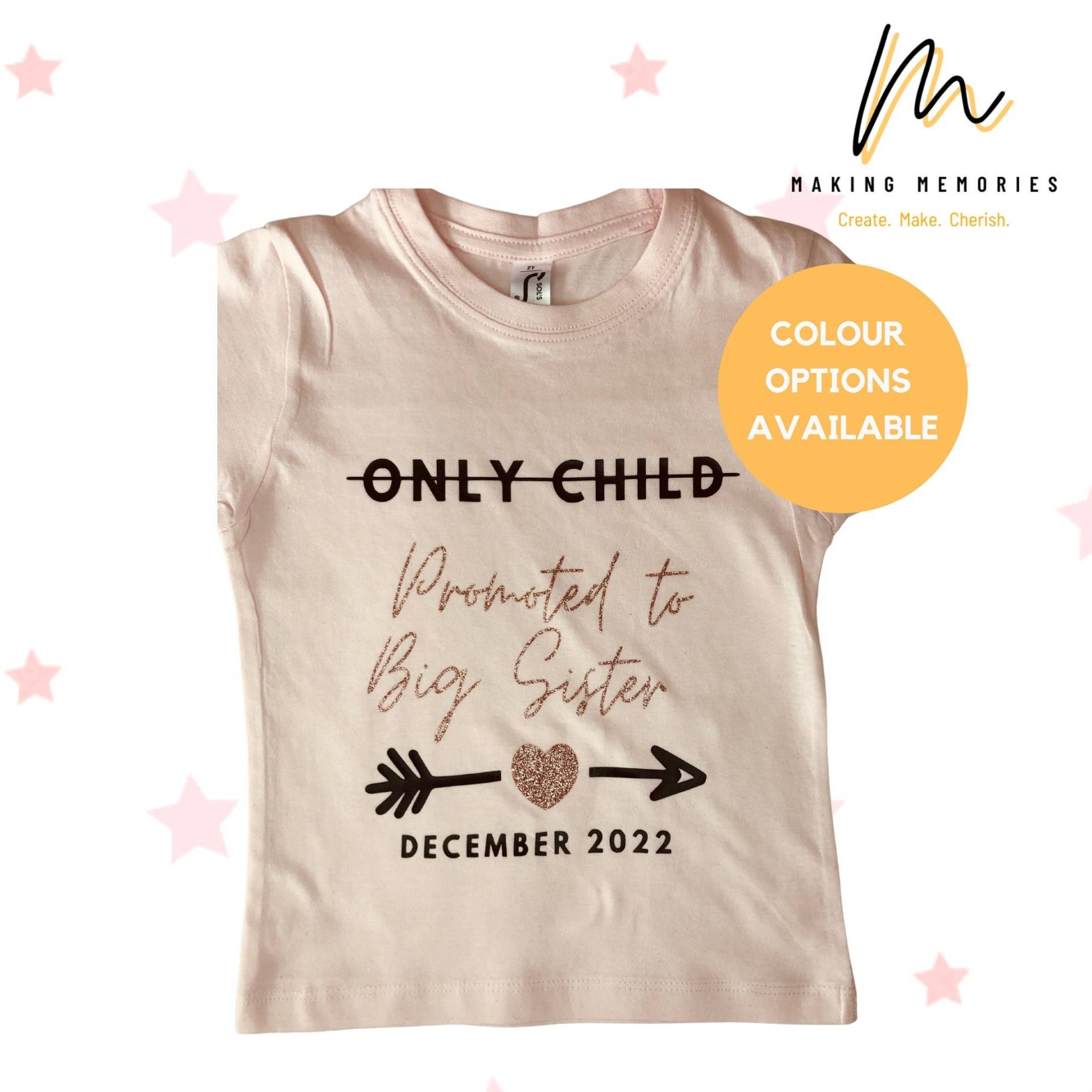 Große Schwester Tshirt, T-Shirt, T-Shirt, Schwangerschafts-T-Shirt, Geschwister, Baby, Ankündigung, Neue Schwester, Sis, Geschwister T-Shirt von MakingMemoriesFash