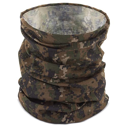 Makio Hals- oder Kopfschal, aus weichem Polyester, dehnbar, Unisex., Camouflage, One size von Makio