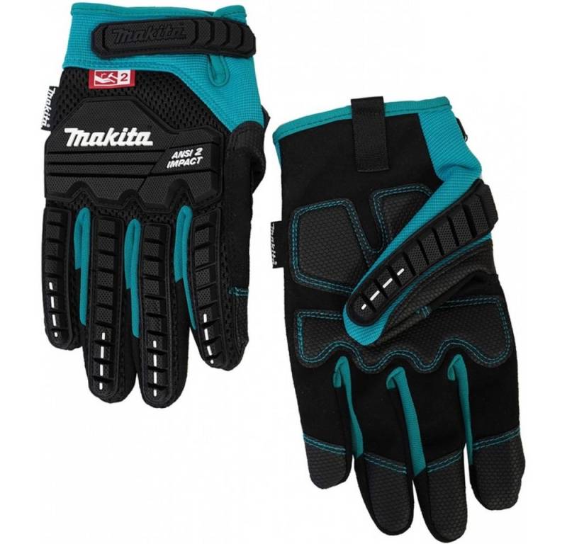 Makita Arbeitshandschuhe P-84492 Größe XXL - Arbeitshandschuhe - schwarz/blau von Makita