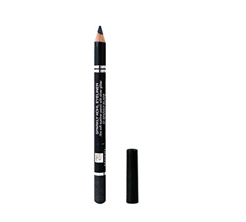 Makki Glitzernder Schwarz Eyeliner Ultra sanfter Eyelinert mit Silber-Glitter 01 von Makki