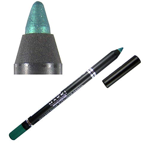 Makki Wasserfester Eyeliner langem Halt 11 Glänzend Mettalisch Turquoise von Makki