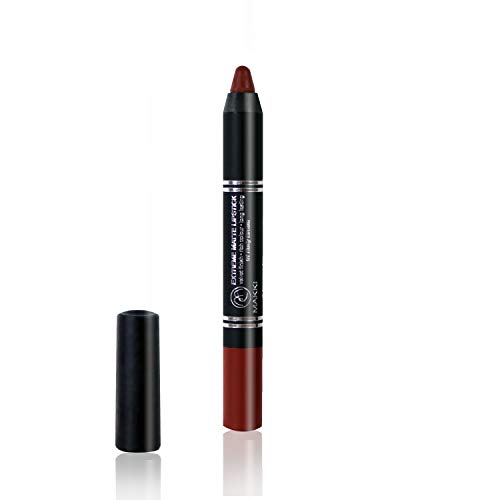 Nudy Brown Makki Extreme Matte Lipstick Pencil Rich Intense Colour Velvet Finish Long Stay Lip Colour Stick with Oil Absorber Molekules, Rice Starch and Cyclic volatiles, duftend free von Makki