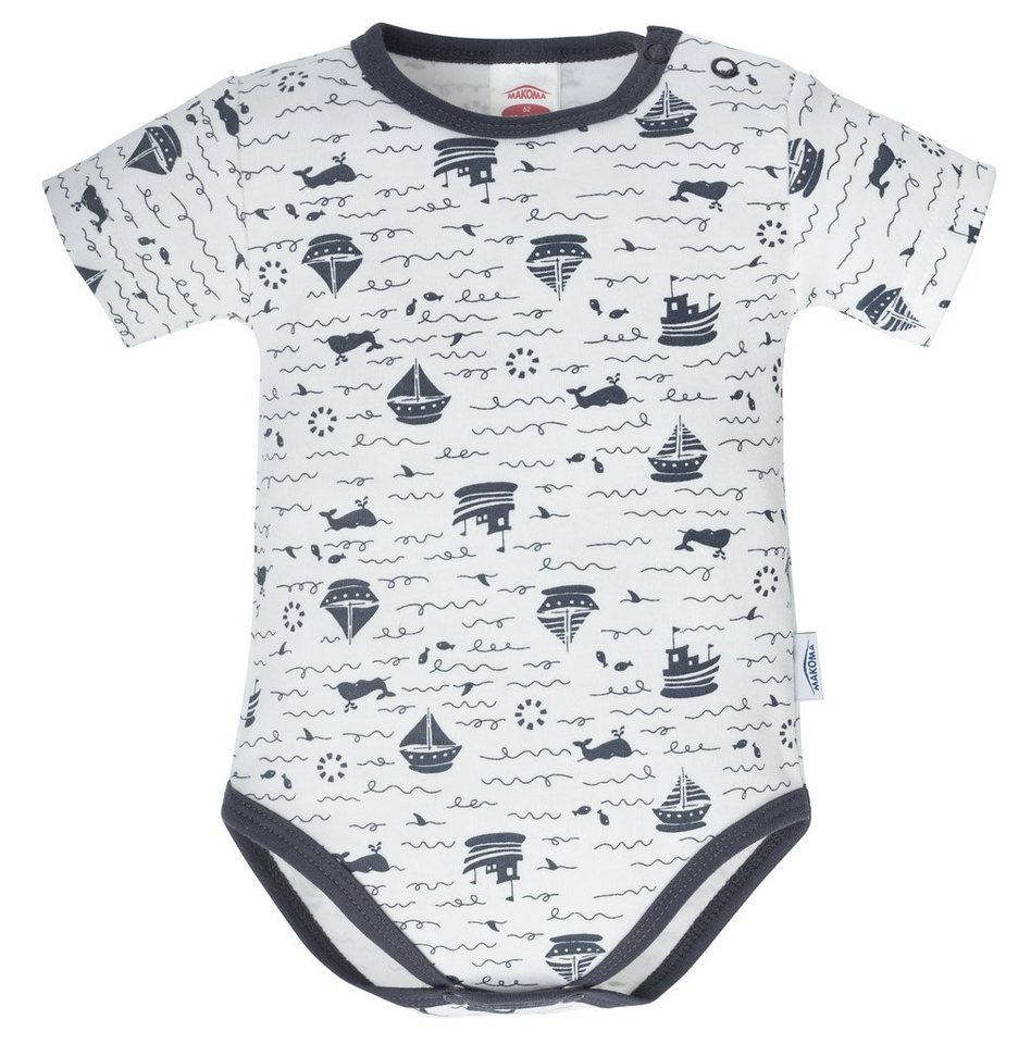 Makoma Kurzarmbody Baby Kurzarm Body Sommer für Jungen und Mädchen (1-tlg) 100% Baumwolle von Makoma