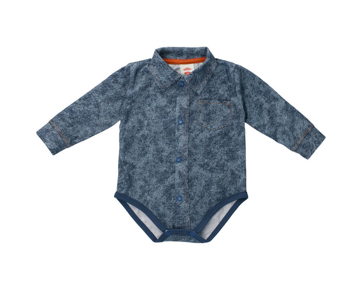 Makoma Langarmbody Jeansstyle Jungen (1-tlg) Langarm Einteiler, Body, Longsleeve-Body, Bodysuit, Stretchbody von Makoma