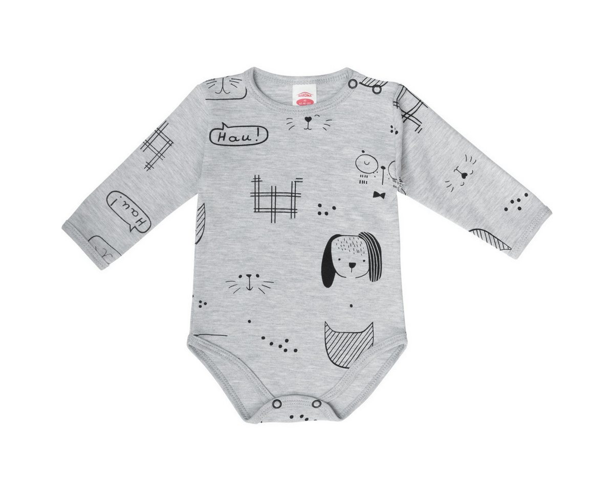 Makoma Langarmbody Katze XT Unisex Kinder (1-tlg) Langarm Einteiler, Body, Longsleeve-Body, Bodysuit, Stretchbody von Makoma